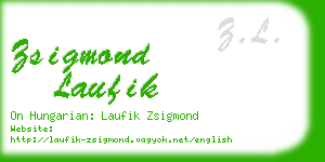 zsigmond laufik business card